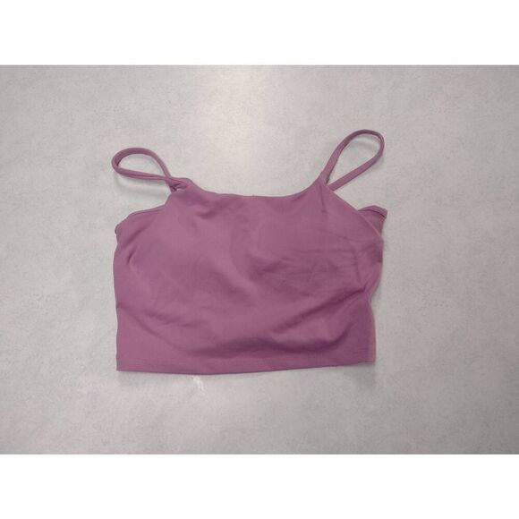 Pink Lily size M Light Purple Crop Top with Bra - Picture 1 of 4